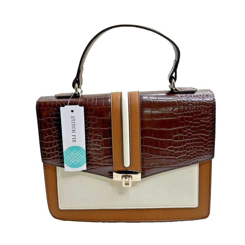 New‎ Hawthorne Stitch Fix Purse Crossbody Strap Top handle Brown